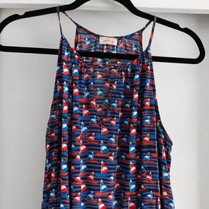 Keyhole Halter Sailing Dress